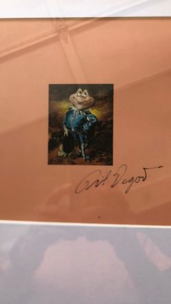 Mr Toad Blue Boy Picture Sighed By Phil Dagort