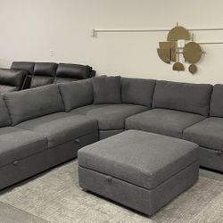 Thomasville Modern Sectional w Lots of Storage