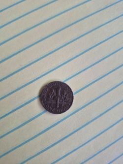 Copper 1986 Dime Mint Error struck on copper plan