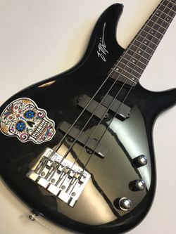 Bass Guitar signed by Cinderella's Eric Brittingham!