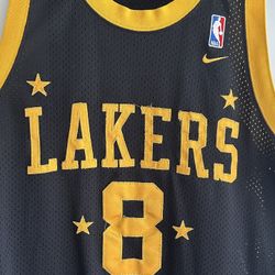 Nike Los Angeles Lakers Kobe Bryant #8 Black Stars 2004 2005 Jersey XL