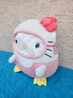 Kellytoy Squishmallow Hello Kitty Scuba Gear Jumbo Soft Pillow Plush Toy 20”