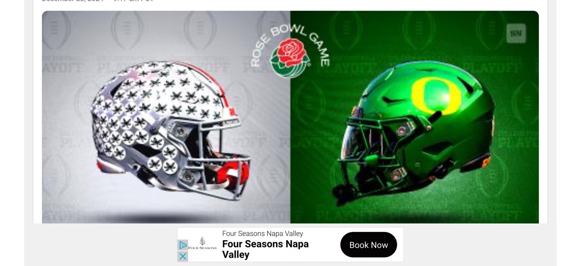 Oregon Ducks Tickets-Rose Bowl CFP