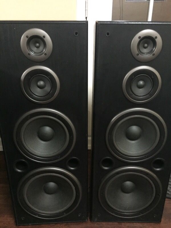 TECHNICS --SB-A36 3-way Floor SPEAKERS --39" tall