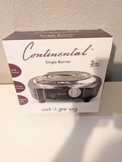 Continental Single Burner Electric Cooktop