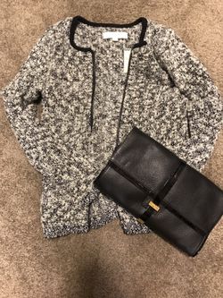 Ann Taylor tweed cardigan