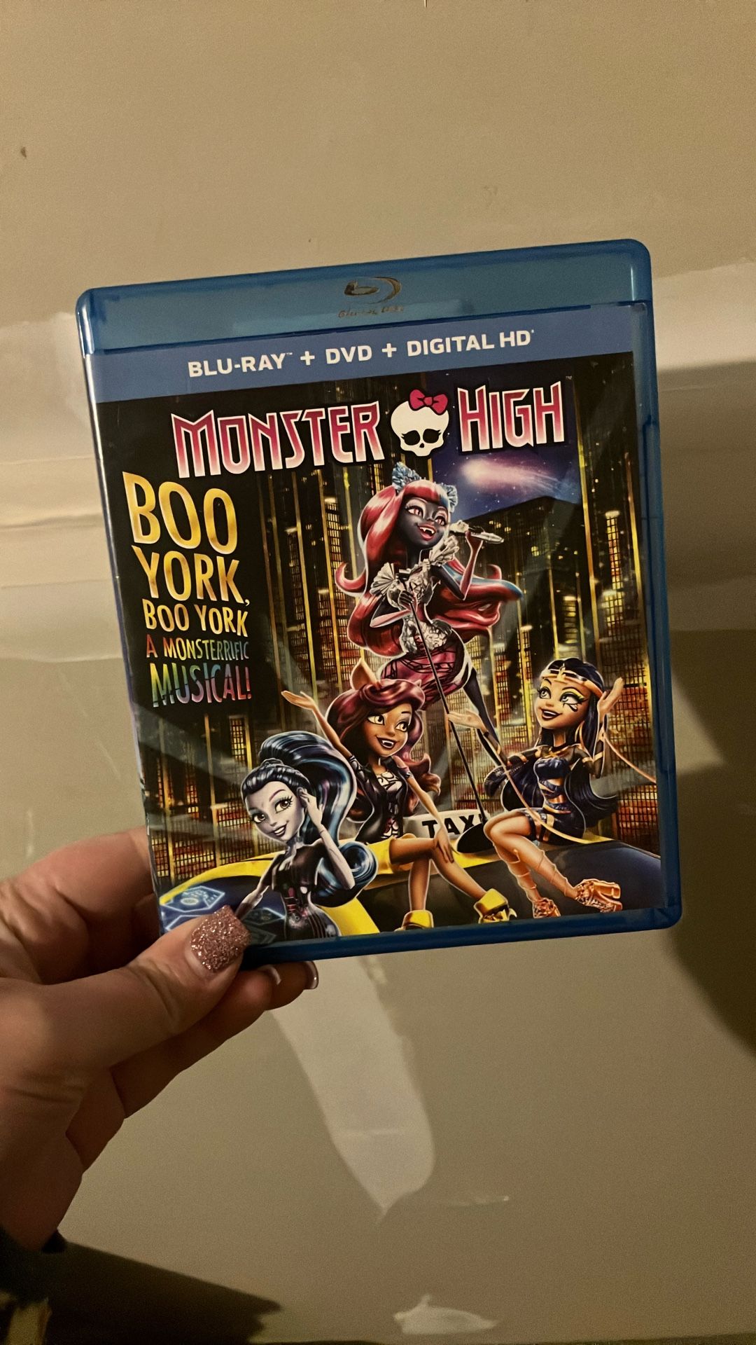 Just The Blu Ray Disc Of Monster high Boo York