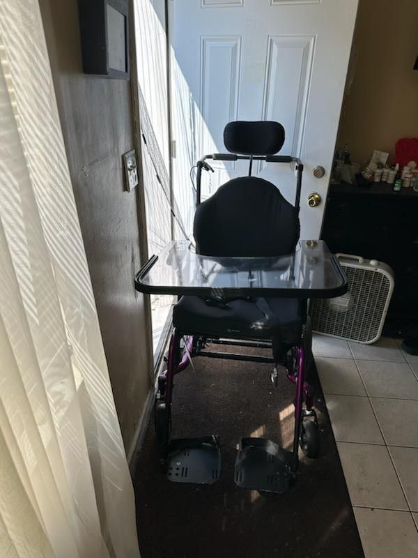 Purple Oversized Electric Wheelchair