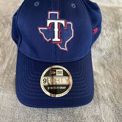 New Era Texas Rangers 9Forty The League Blue Adjustable Strap Hat Cap