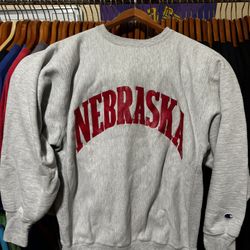 Vintage Champion Nebraska Sweatshirt XL 