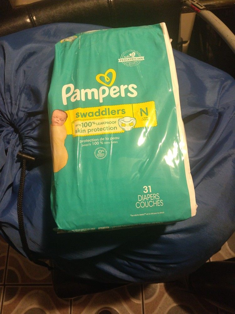 Pampers Newborn Swaddlers 31ct (X2)