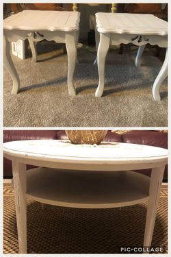 Refinished furniture, painted, distressed and sealed