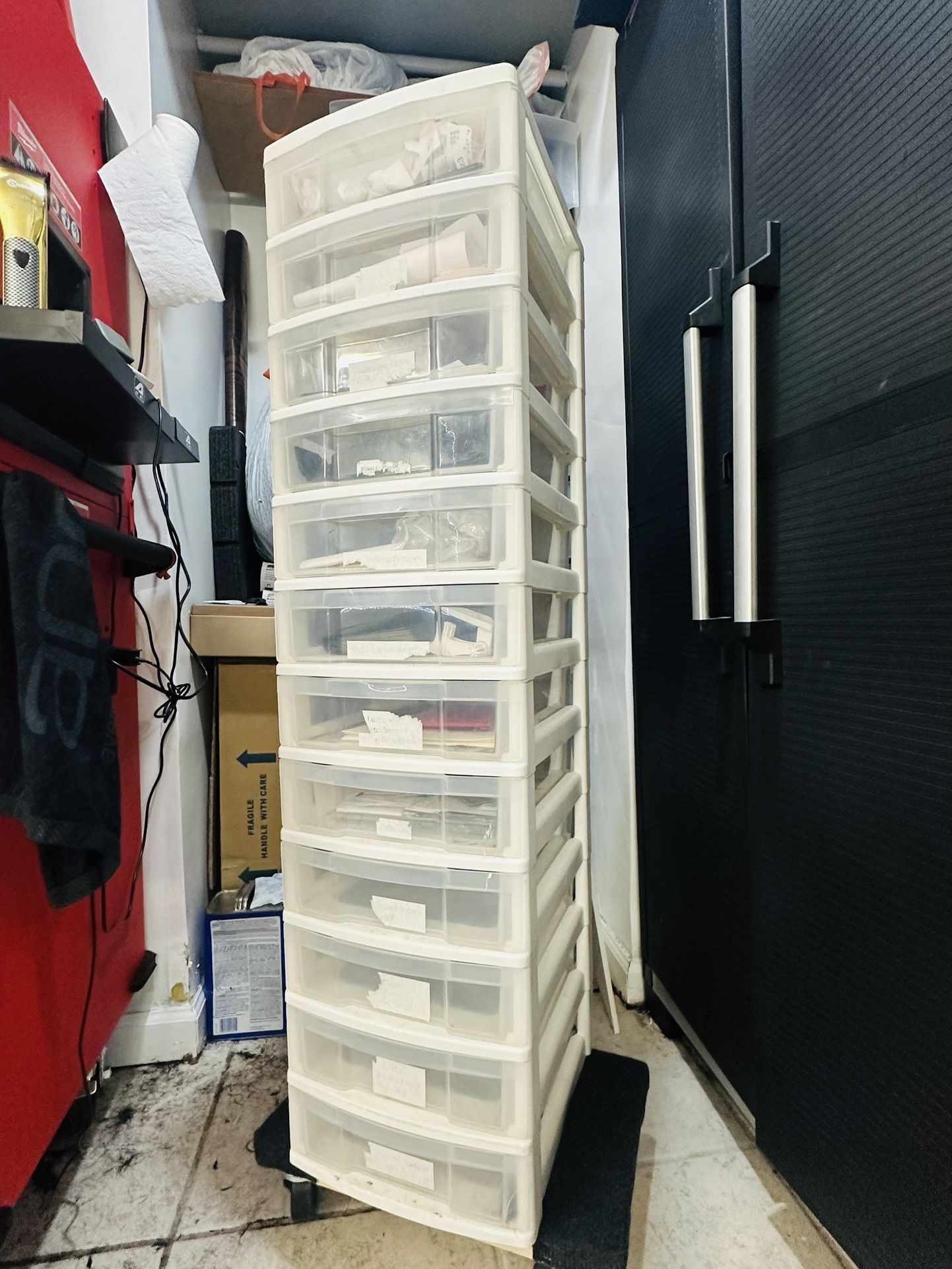 Plastic 12 Drawers