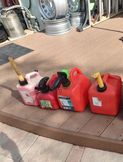 Four Small Gas Cans Package Deal