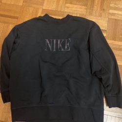 Womens Black Large Nike Sweatshirt