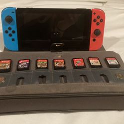 Nintendo Switch Console + Case Bundle (Great Condition)