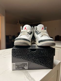 Jordan 3 Retro CEMENT GREY (WITH BOX)
