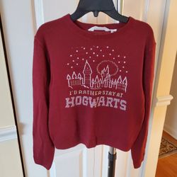 Hogwart Harry Poter Sweater Size 12/14 Kids Girls