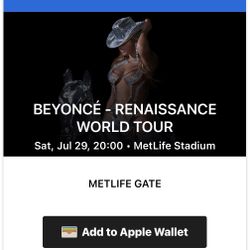 Beyonce Renaissance Tickets 