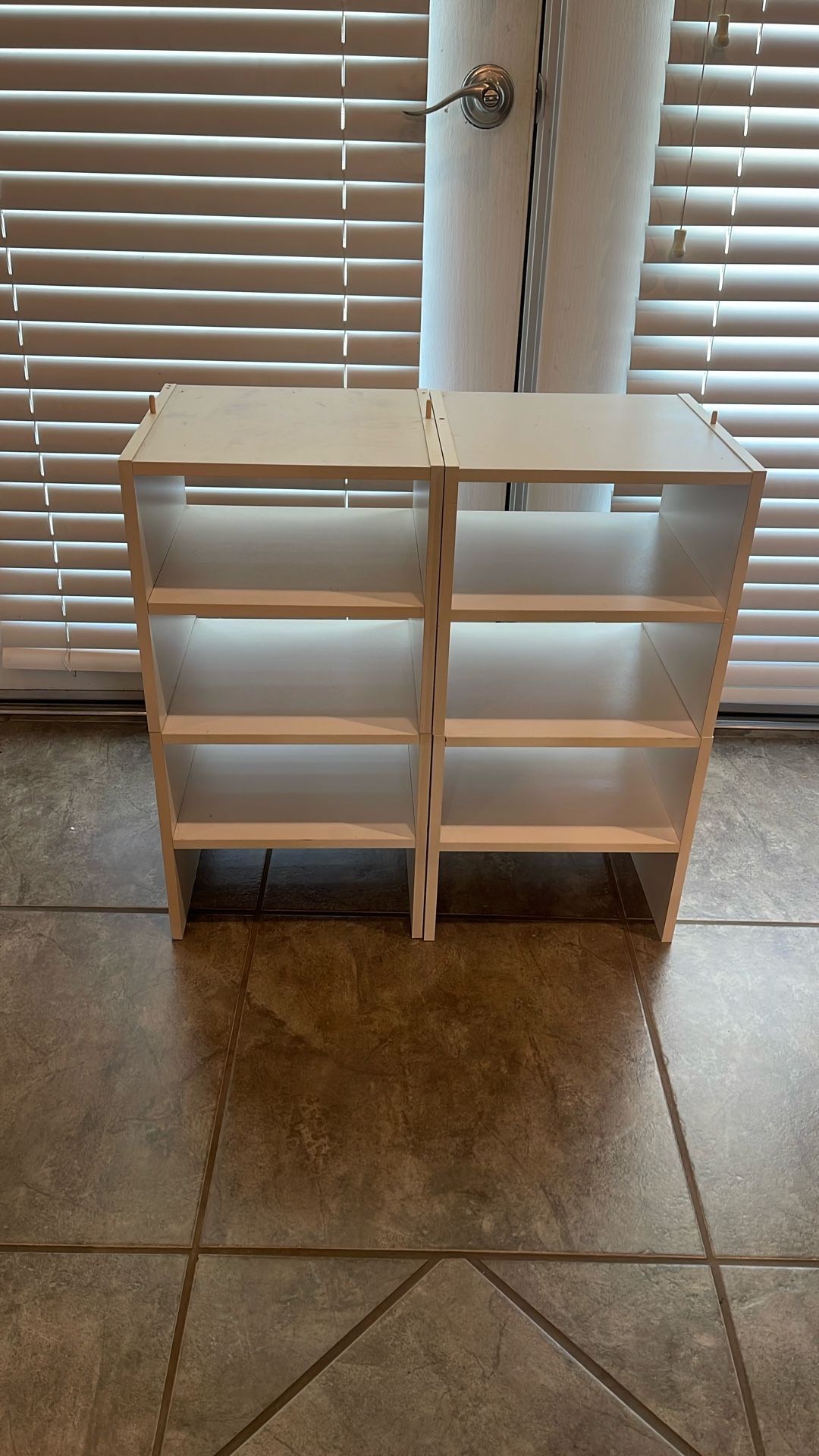 White Shelving Closet Set Of 4