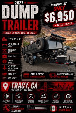 2027 Dump Trailer 12x2x8