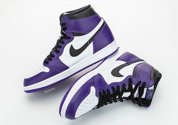 Jordan 1 court purple size 8