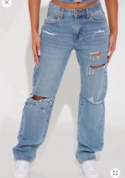 Straight leg jeans