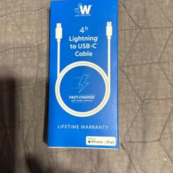 4ft USB-C Cable Charger For iPhone/Ipad