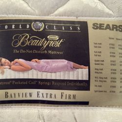 Queen Bed New Simmons Beautyrest World Class