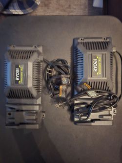 Ryobi 18 v chargers $20 each 35 for both