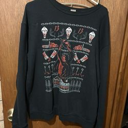 Texas Chainsaw Christmas Pullover Sweater Size L