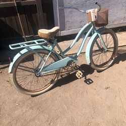 Blue Huffy Nel Lusso 24” Cruiser Bike