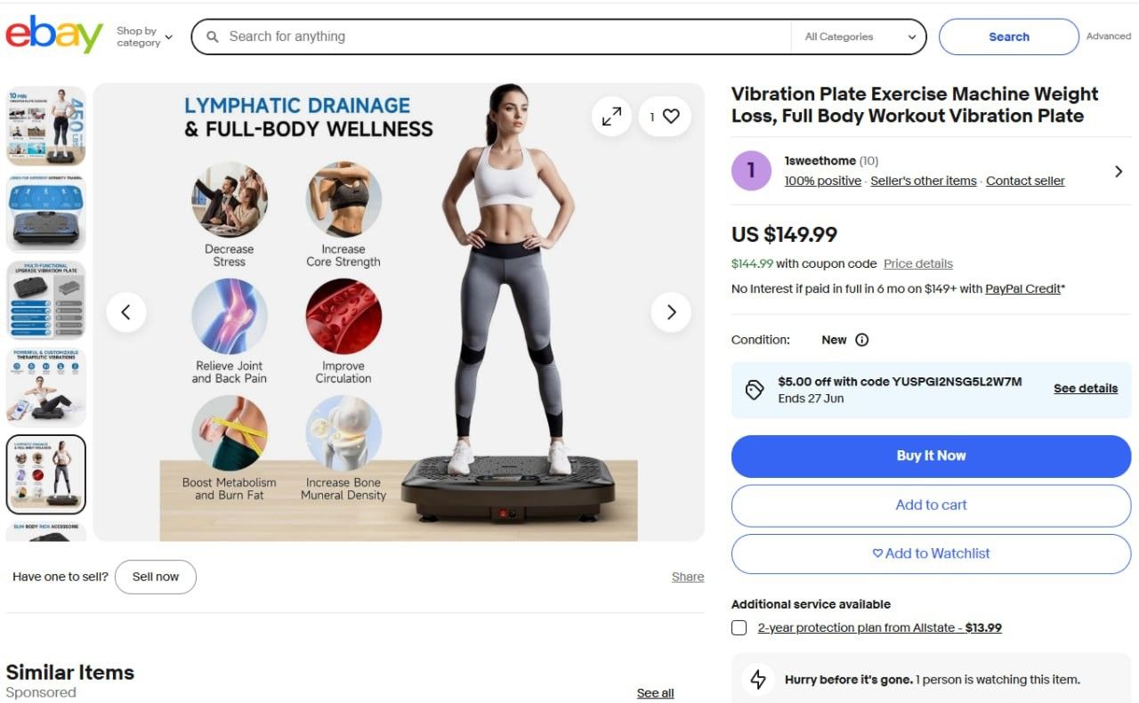 Vibration Plate Exercise Machine Weight Loss, Full Body Workout