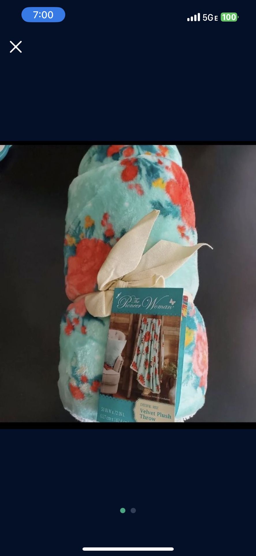 Last Minute Mother’s Day Gift Pioneer Woman Throw Blanket $25