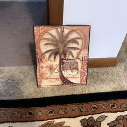 Rustic Palm Tree Clock