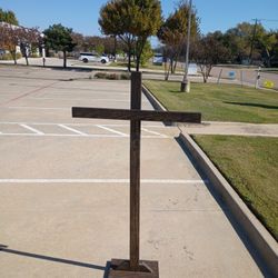 Wood stained Cross