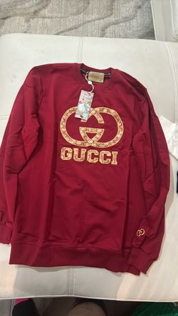 GG Logo Crewneck Sweatshirt Red