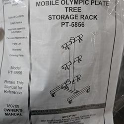 Mobile Olympic Plate Tree Storage Rack