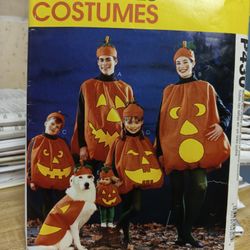 McCalls P430 Pumpkin Halloween Costume PATTERN 