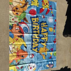 Pokémon Birthday Backdrop 