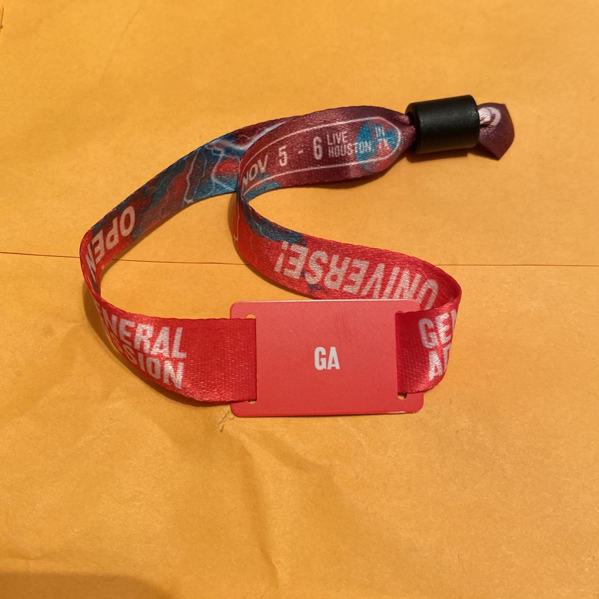 One AstroWorld 2-Day General Admission Wristband 