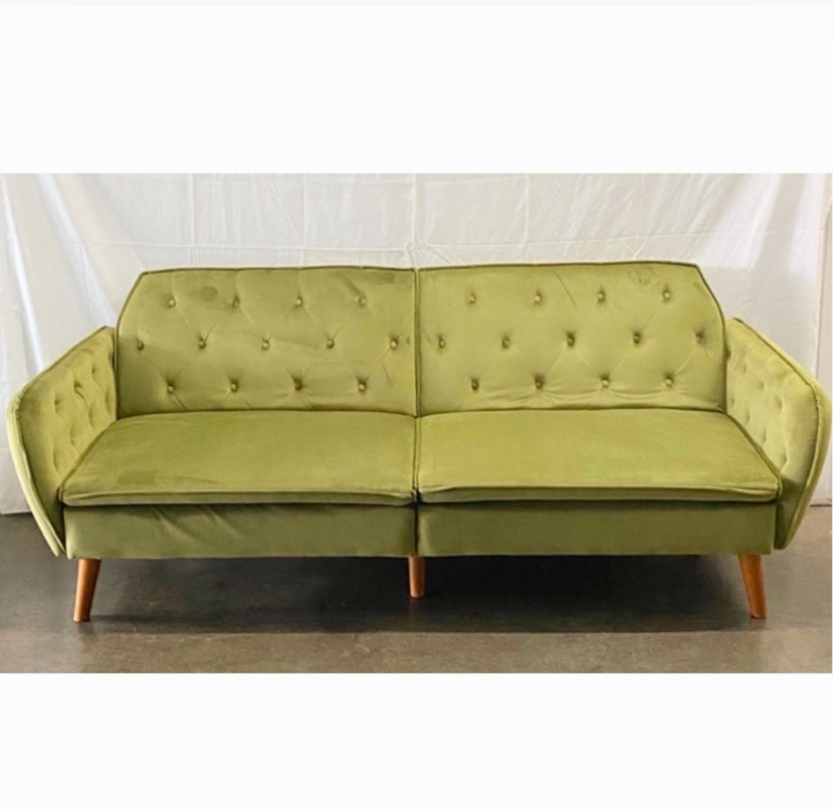 Memory Foam Futon & Couch, Green Velvet *Free Delivery*