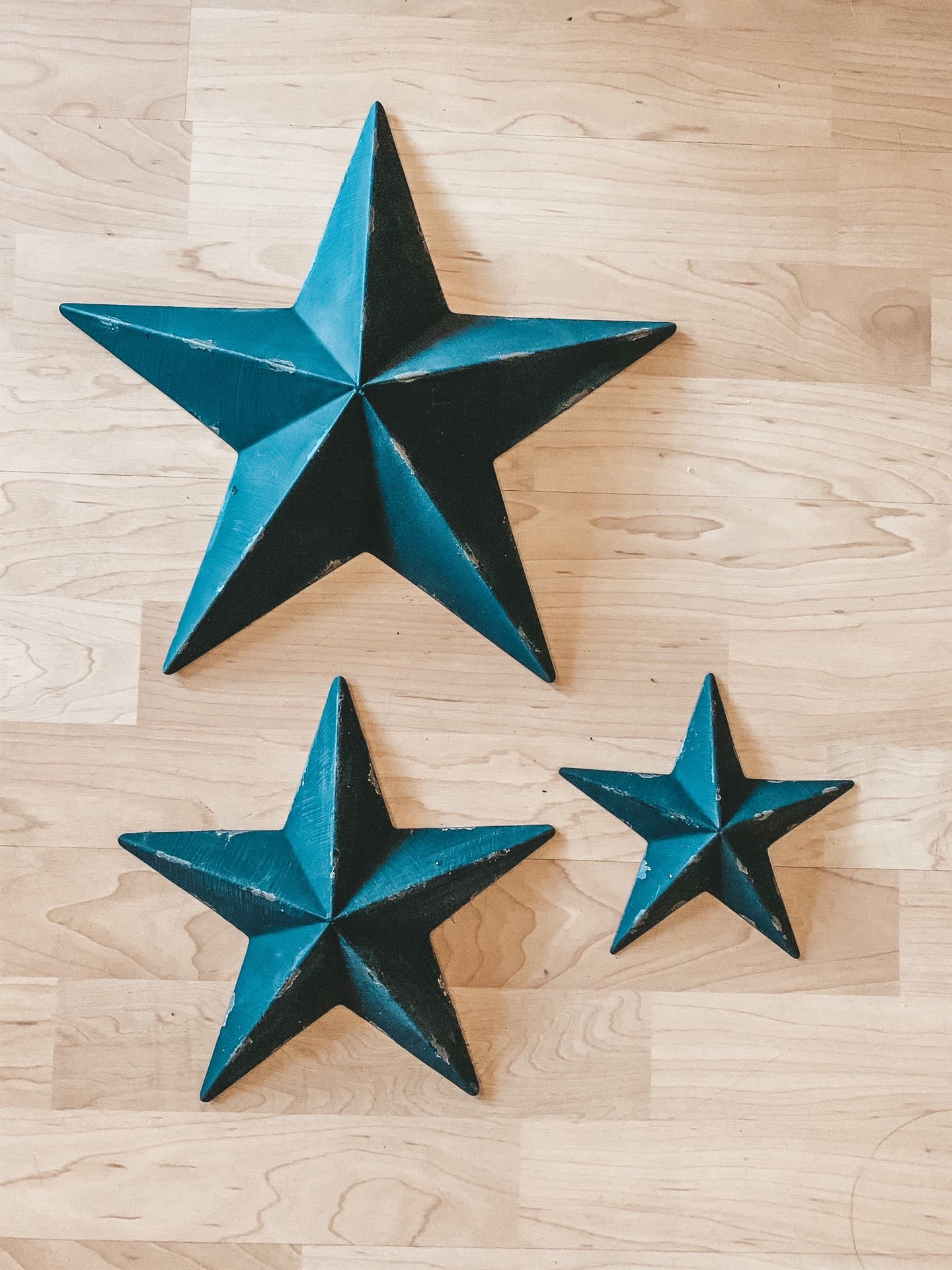 Rustic Metal Black Stars - Home Decor