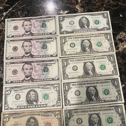 Old banknotes and star notes