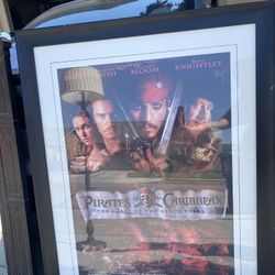 Large Frame/Poster: Pirates Of The Caribbean Theme 