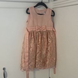 Light Pink & Gold Party Dress Size 4T