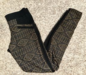 Black and Gold Leggings