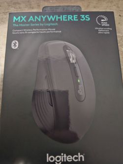 Logitech - MX Anywhere 3S Wireless Bluetooth Optical Fast Scrolling Mouse with Programmable Buttons - Wireless - Black
