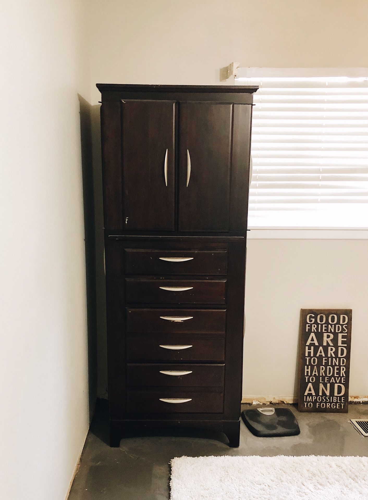 ESPRESSO WOOD ARMOIRE