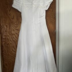 Little Girls Dress For First Communion Or Wedding 
